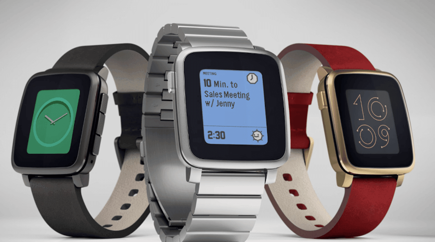 Kickstarter眾籌產品：Pebble Time是智能手錶的鼻祖之一，並且多次發起眾籌都成功集資。這款能夠在螢幕上顯示短信內容和來電顯示的智能手錶，在2012年發起眾籌後便備受關注，吸引了眾多支持者，首次發起眾籌項目就成功集資了1000萬美元。
